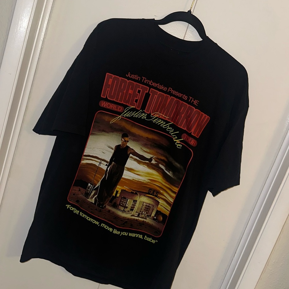 Justin Timberlake the forget tomorrow world tour official t-shirt
